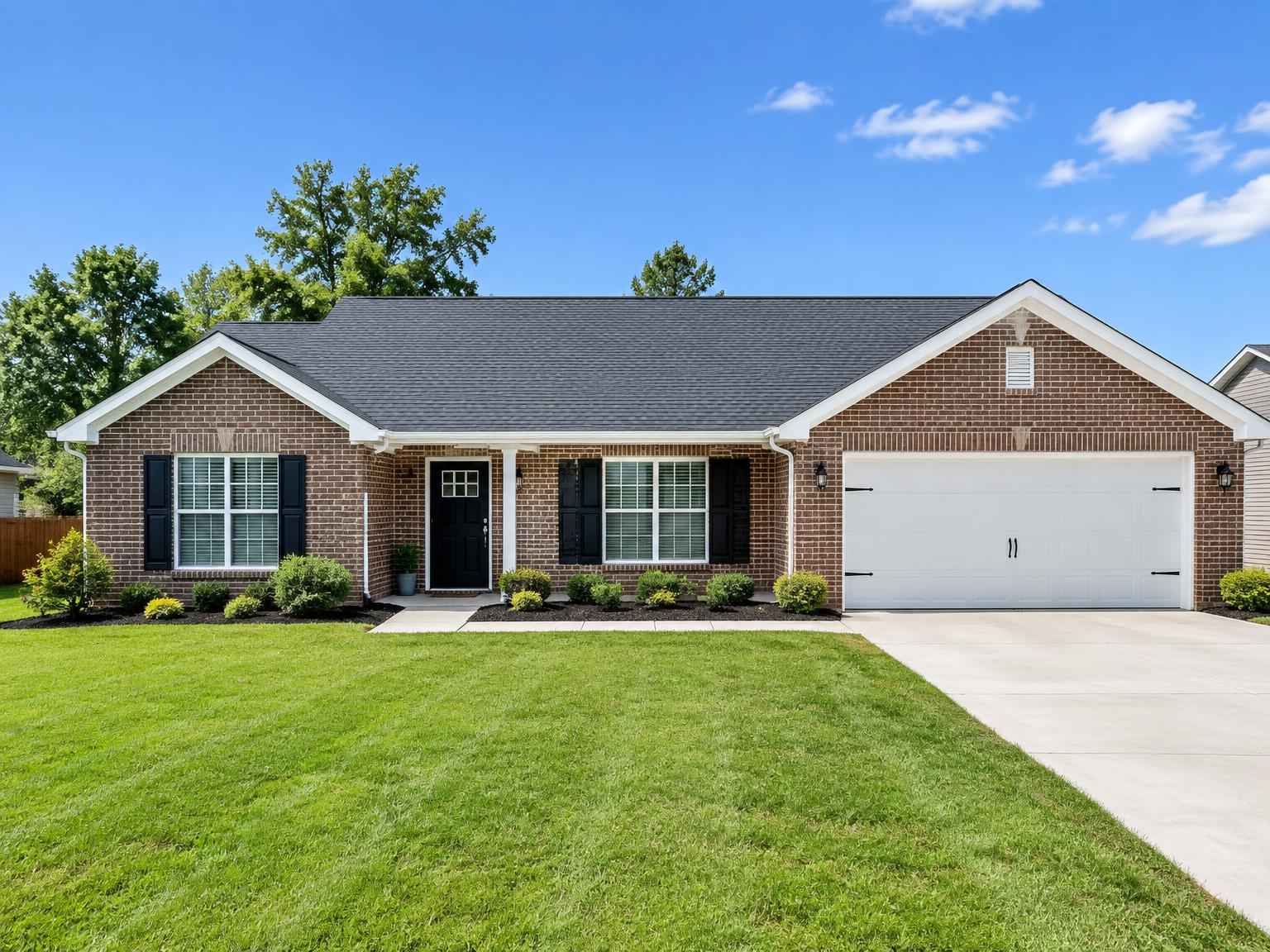 A renovated brick ranch after a flip